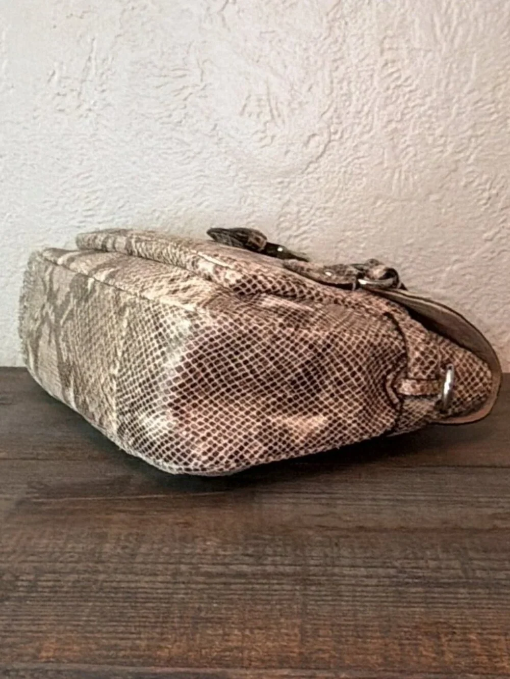 Coach Campbell Exotic Leather Snakeskin Embossed Crossbody Satchel F27895 NWOT